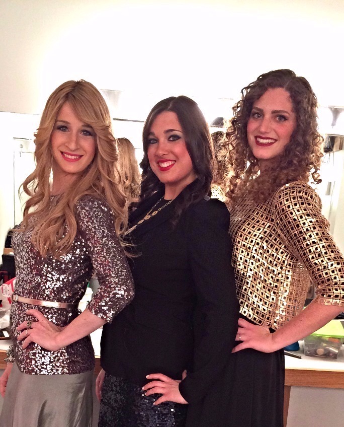 With fellow artists